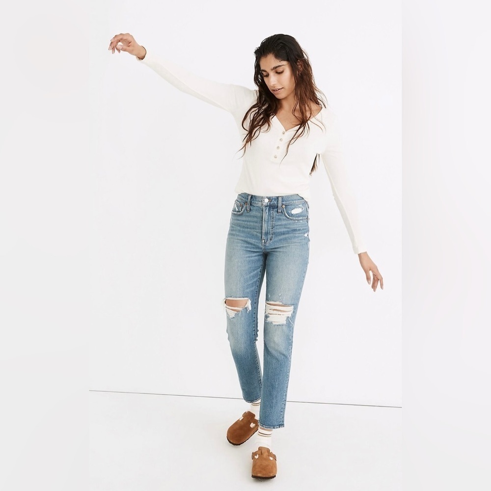 Madewell The Perfect Vintage Jean Denman Wash 25 Casual Distressed High Rise - Picture 4 of 10
